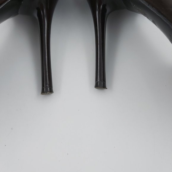 Aldo Leather Brown Stiletto 4 inch High Heel Shoes Pointed Toe Women Size 37-6.5 - Picture 4 of 16